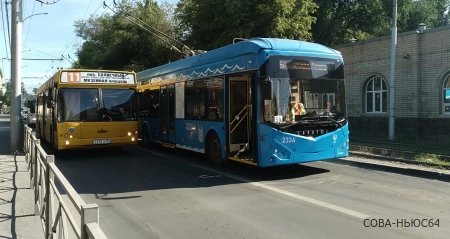 В Саратове прервано движение двух трамваев и двух троллейбусов