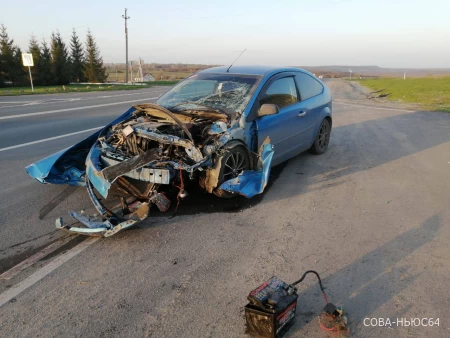 В вечерней аварии под Саратовом пострадали три пассажира