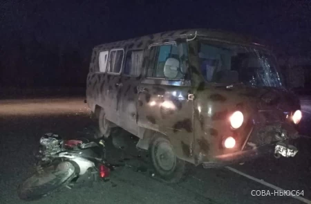 В Петровском районе байкер разбился насмерть после столкновения с УАЗом