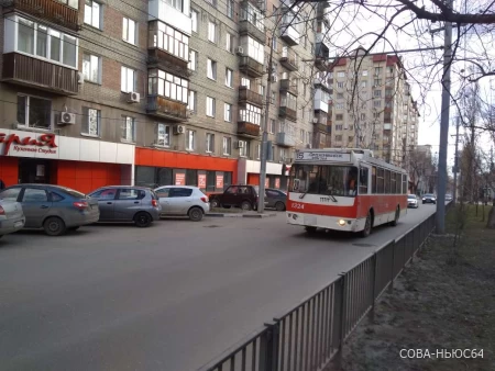 Саратовский троллейбус приостановит движение сегодня вечером из-за работ энергетиков