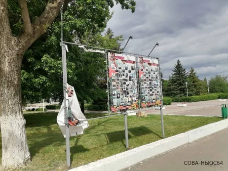 Нетрезвый вандал повредил плакаты с героями Великой Отечественной войны