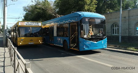 В Саратове встали три троллейбусных маршрута