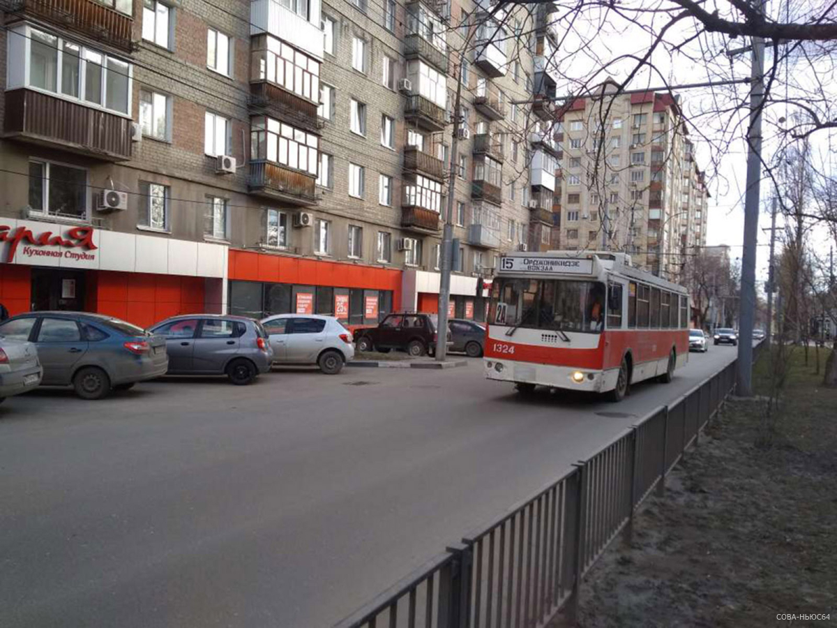 Два саратовских троллейбуса приостановили движение из-за работ энергетиков