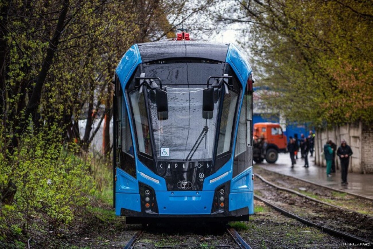 В Саратов досрочно прибыл последний новый трамвай «Богатырь»